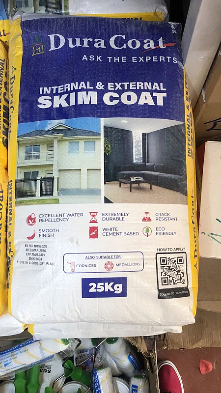 Internal and External Skim Coat